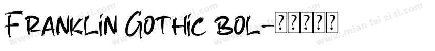 Franklin Gothic bol字体转换